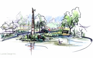 pond concept sketch